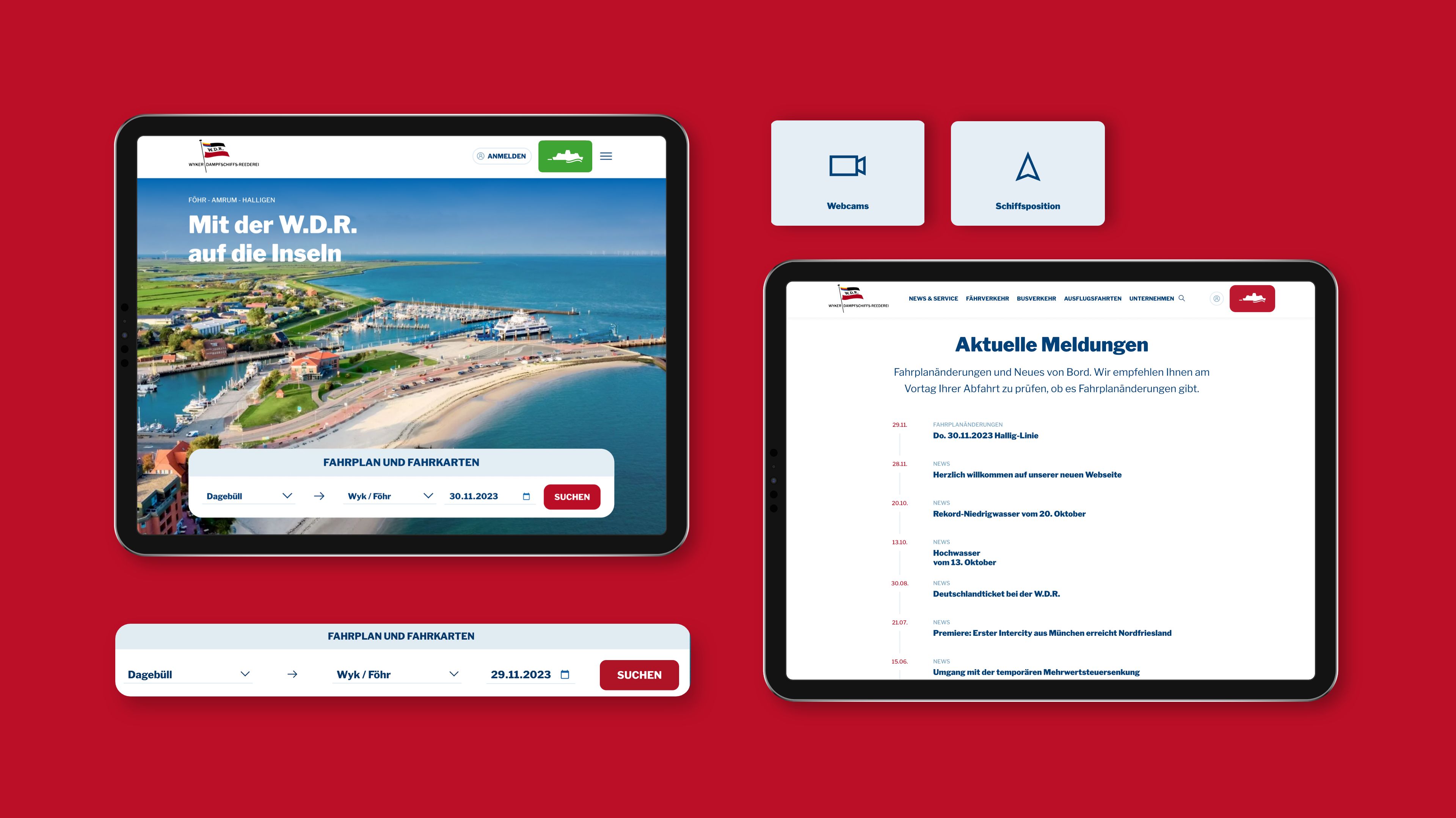h2_wdr_silder_01.jpg Einblicke in die neue Website auf einem Tablet