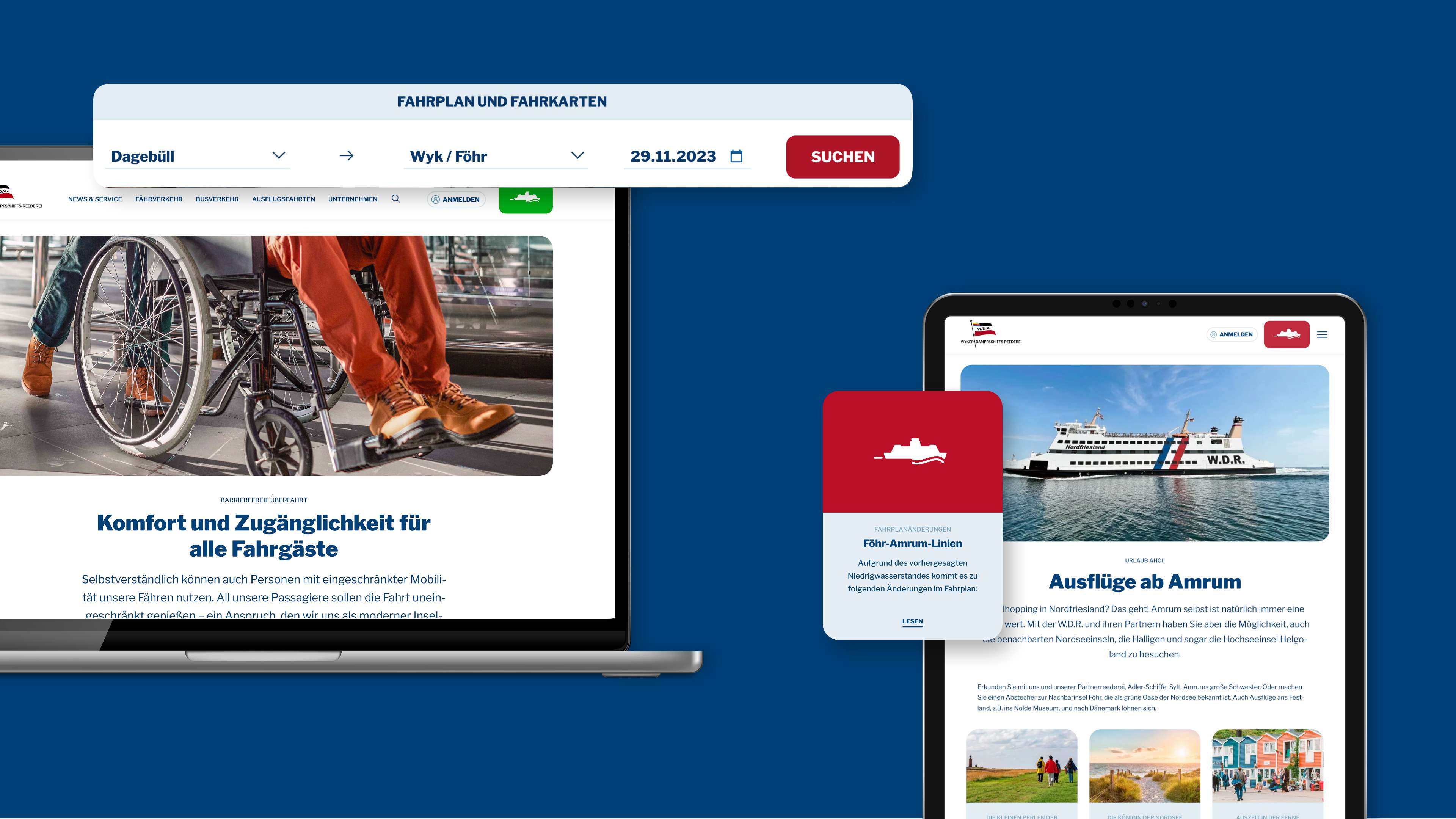 h2_wdr_silder_03.jpg Einblicke in die neue Website auf einem Tablet und Laptop
