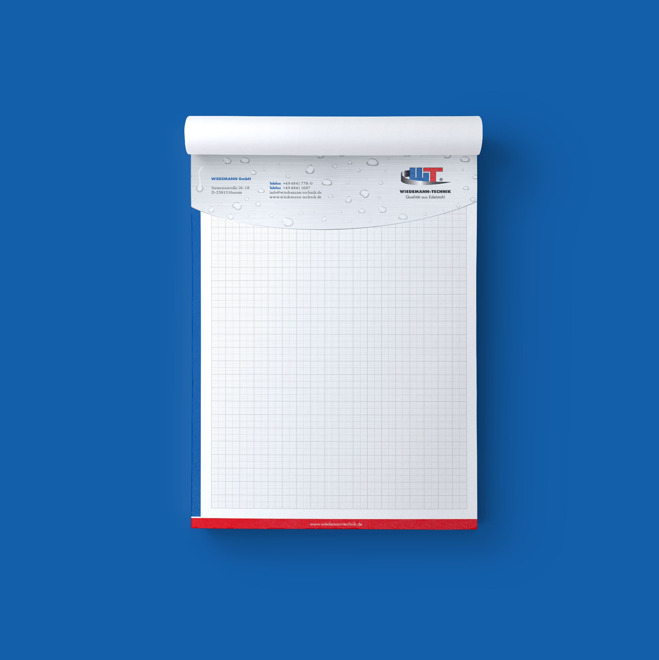 weißer Notizblock von Wiedemann