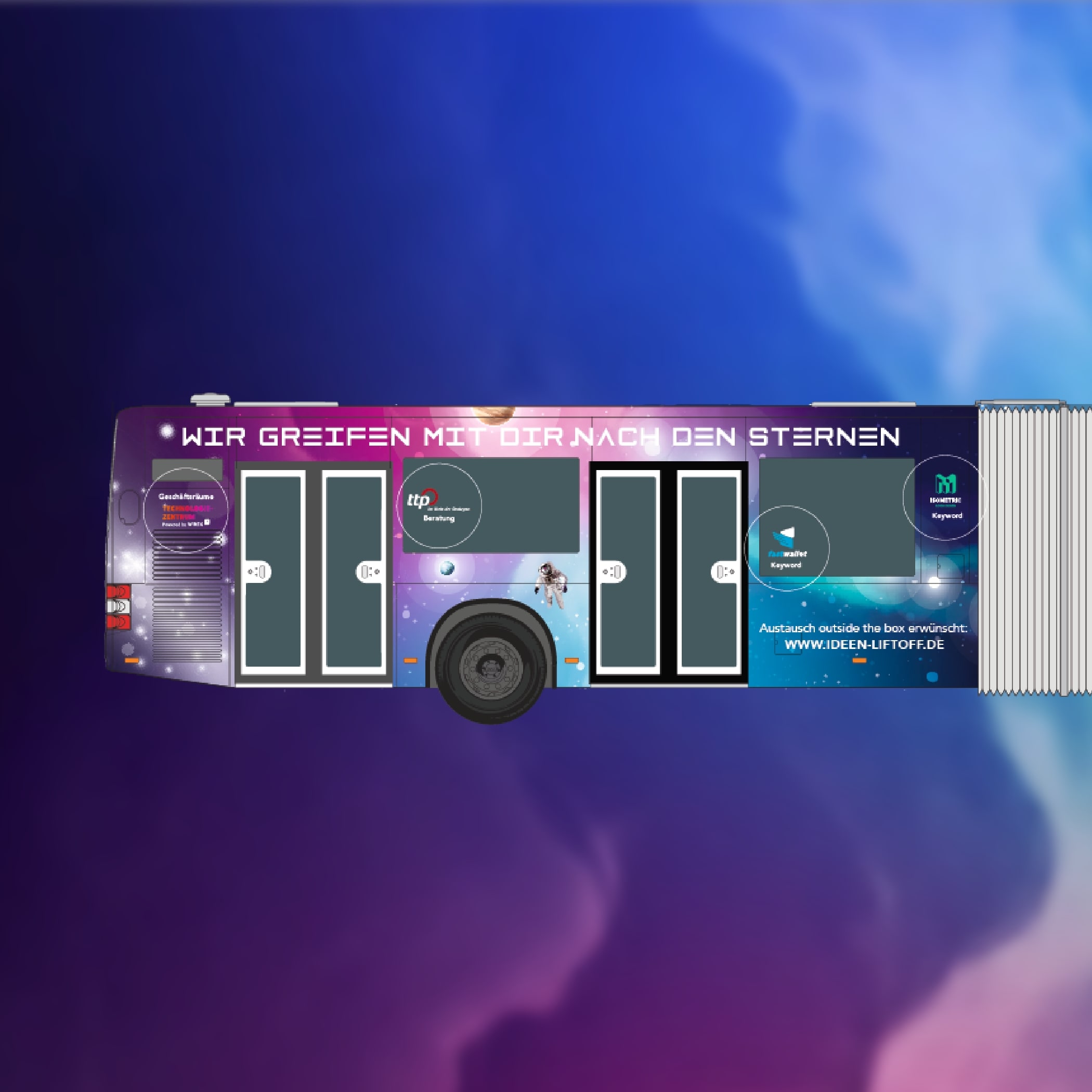 hochzwei_wireg_teaser_05.jpg Bus mit bunter Busbeschriftung