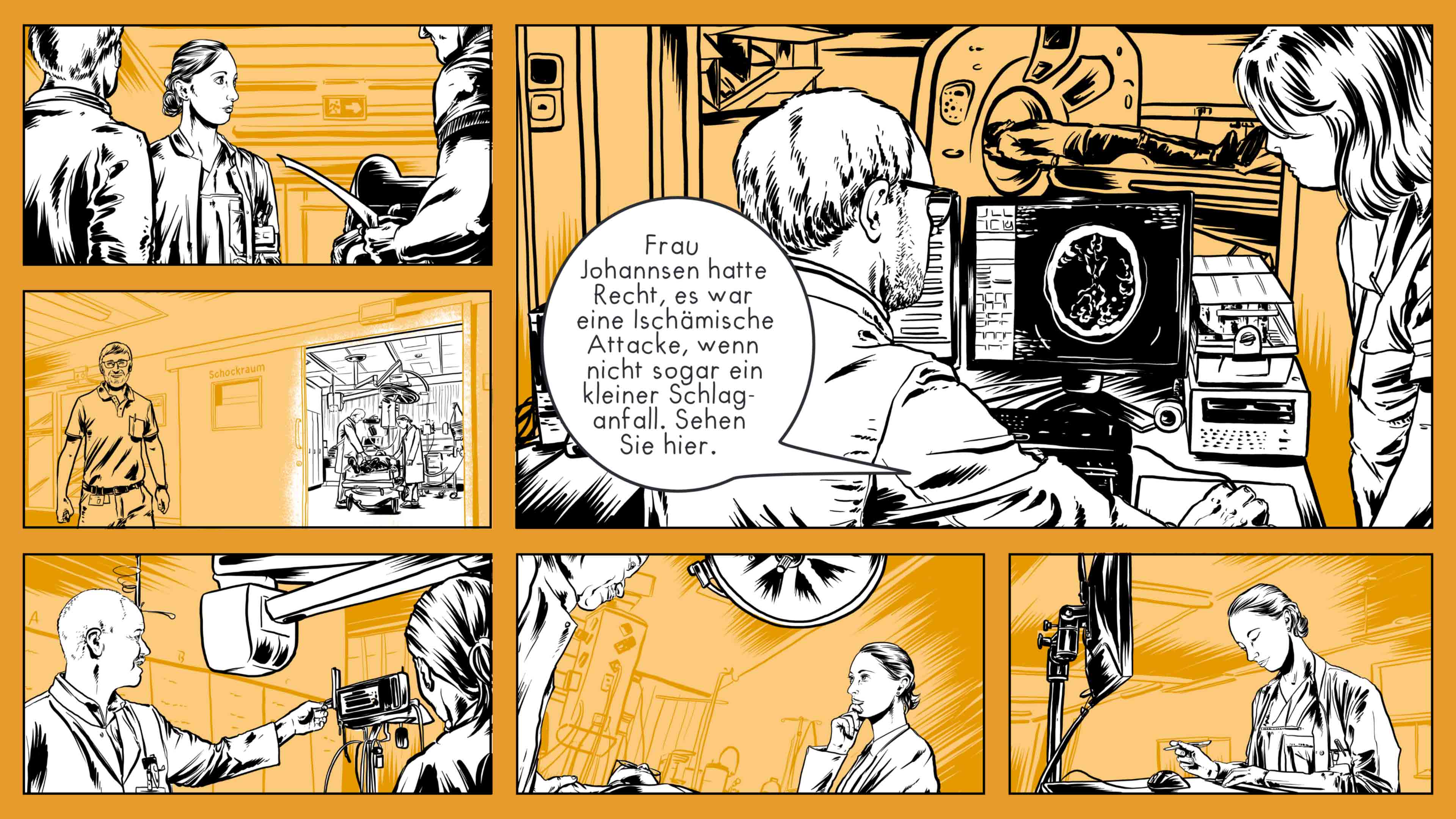 hochzwei_wkk_slider_01.jpg Comic in gelber Farbe von WKK