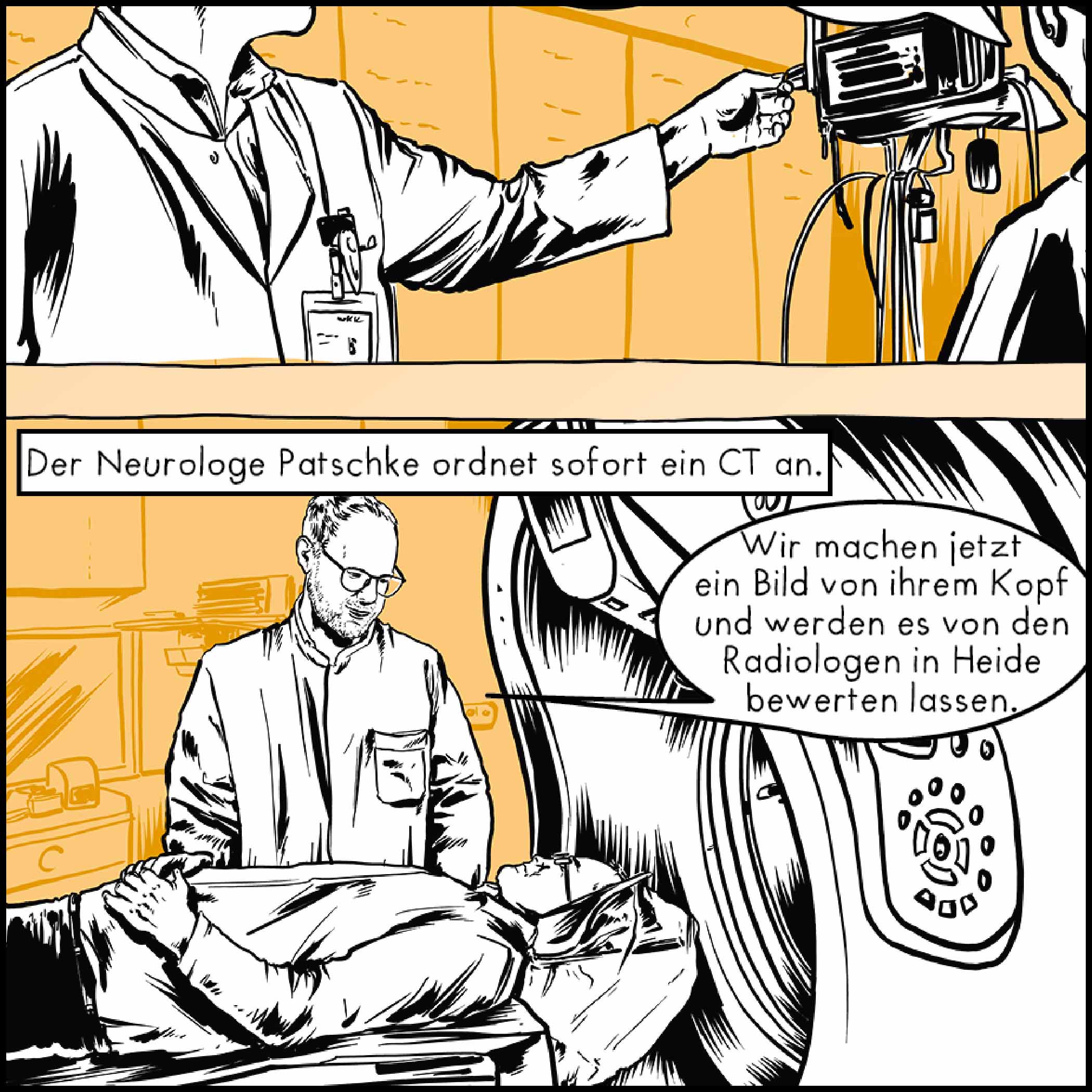 hochzwei_wkk_teaser_04.jpg Comic von einem Arzt und Patienten im MRT