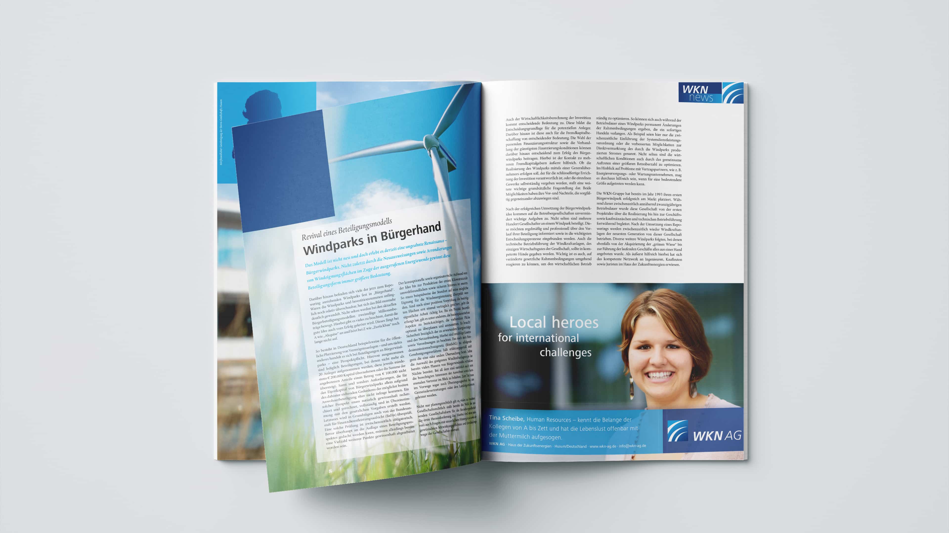WKN Katalog mit Artikel zu Windpark