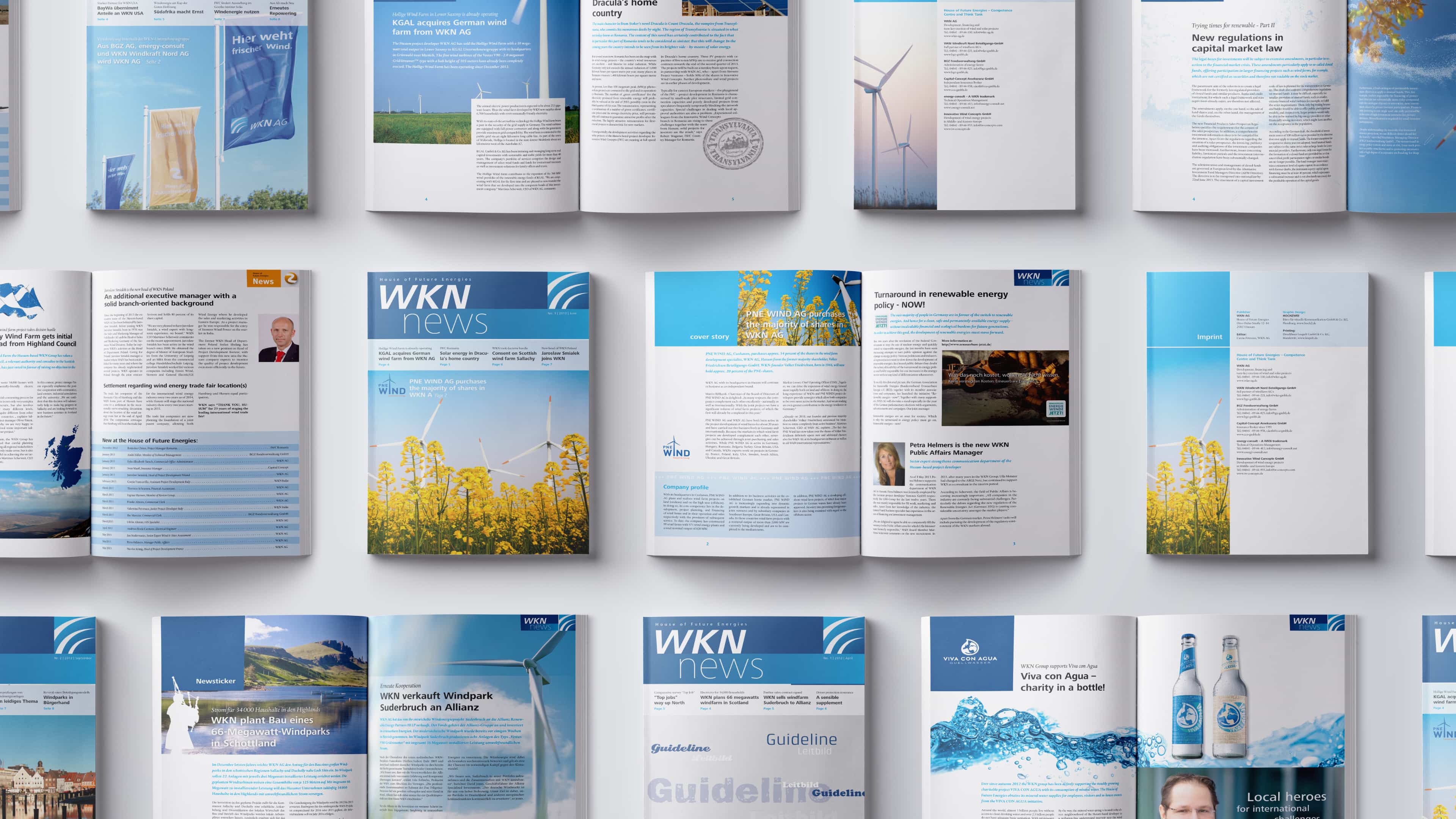 Viele Katalogseiten mit unterschiedlichen Themen 