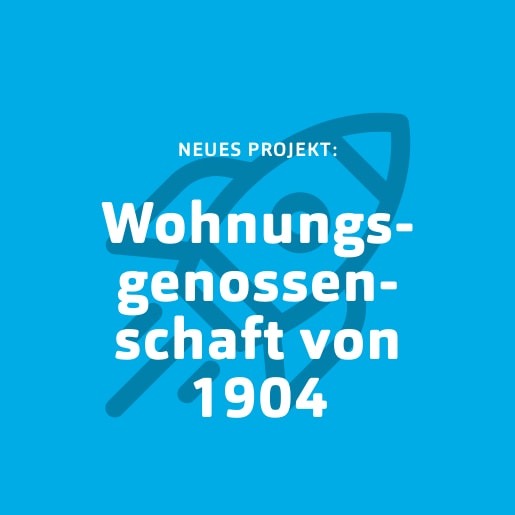 Neubau²: Wohnungsgenossenschaft von 1904 Blaue Kachel für Neukunde 1904