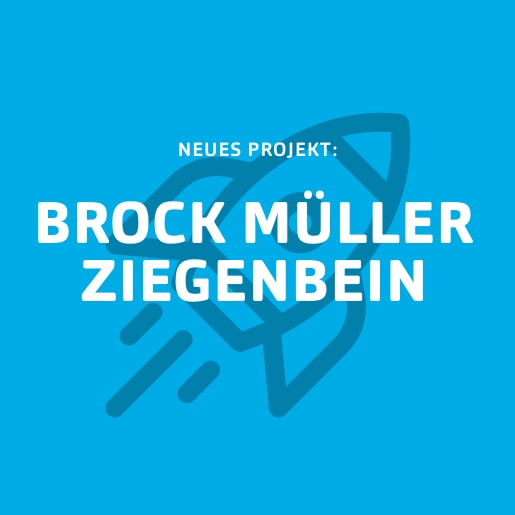 Mit Profil²: BROCK MÜLLER ZIEGENBEIN Blaue Kachel für Neukunde Brock Müller Ziegenbein