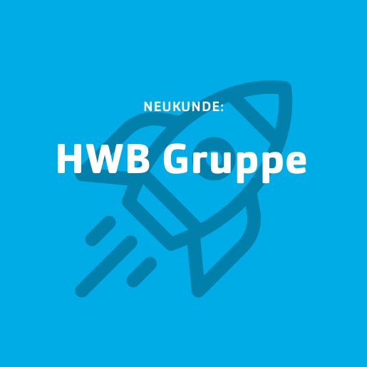 Gut beraten²: HWB Gruppe Blaue Kachel für Neukunde HWB Gruppe