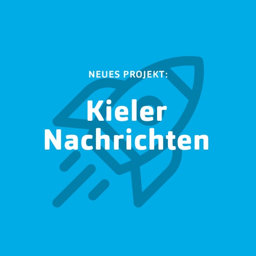 Unter einem guten Stern²: Kieler Nachrichten Blaue Kachel für Neukunde Kieler Nachrichten