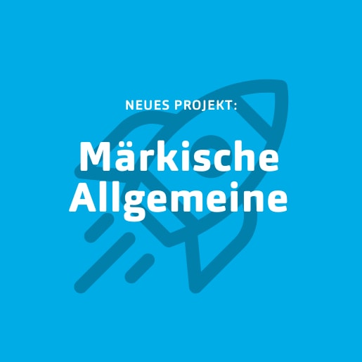 Lokalkolorit²: Märkische Allgemeine Blaue Kachel für Neukunde Märkische Allgemeine