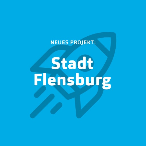 Umweltbewusst²: Stadt Flensburg Blaue Kachel für Neukunde Stadt Flensburg