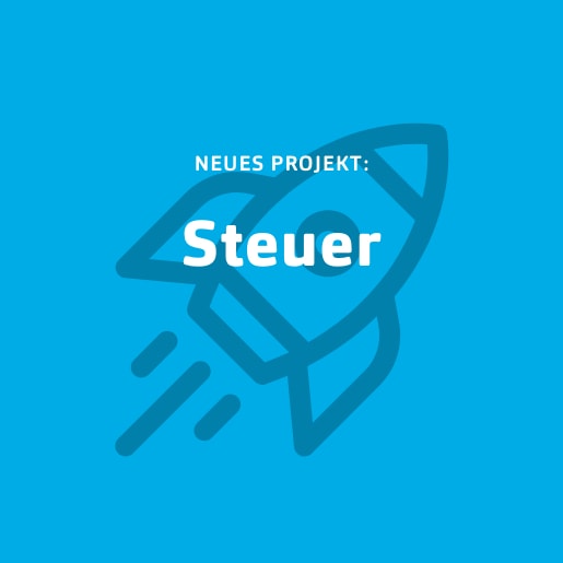 Ärmel hoch²: Steuer Blaue Kachel für Neukunde Steuer