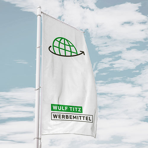Fahnenmast mit Fahne von Wulf Titz Werbemittel