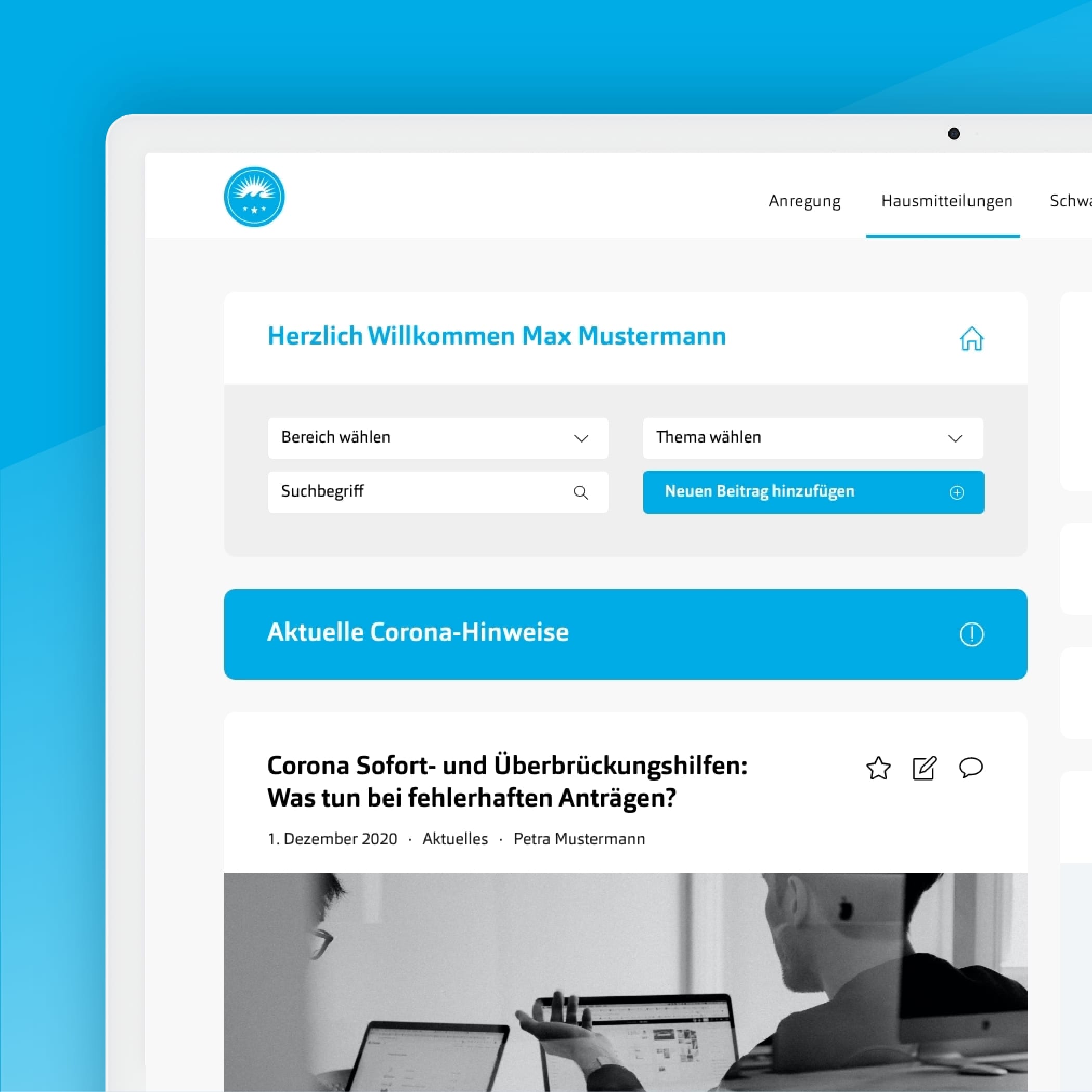 Beitrag von Hochzwei Intranet