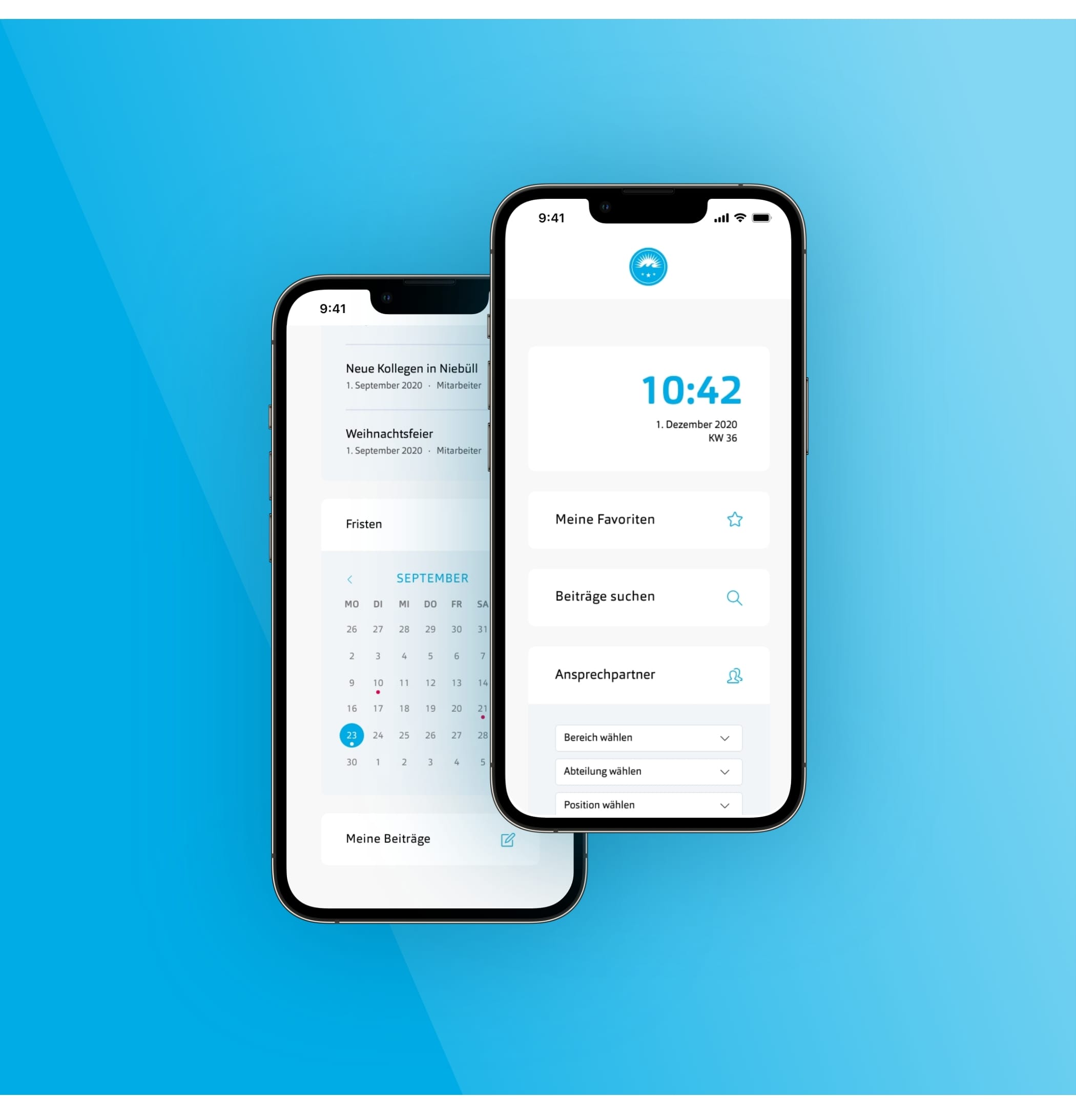 Intranet in mobiler Ansicht