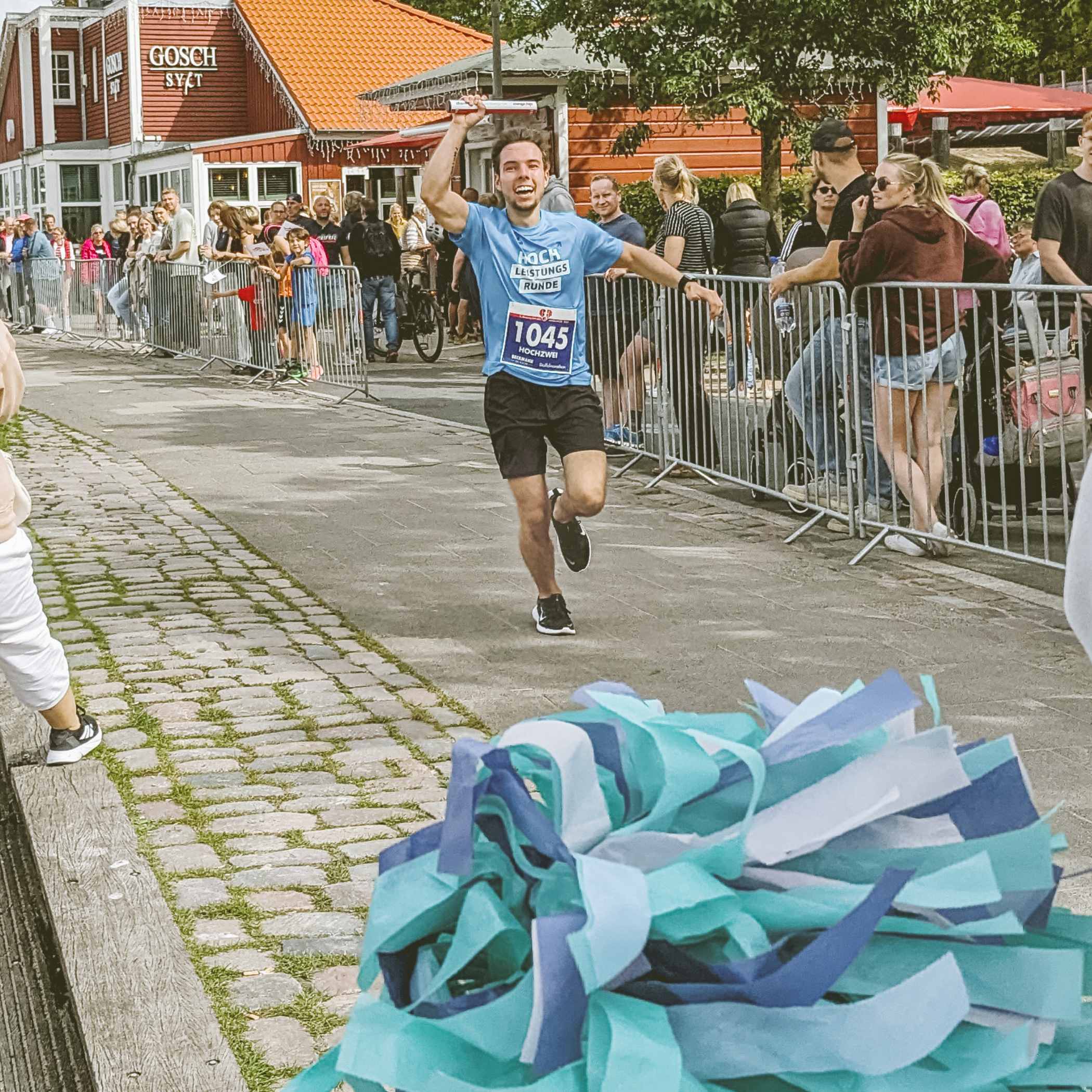 Kollege Timo hat Freude am Wettkampf.