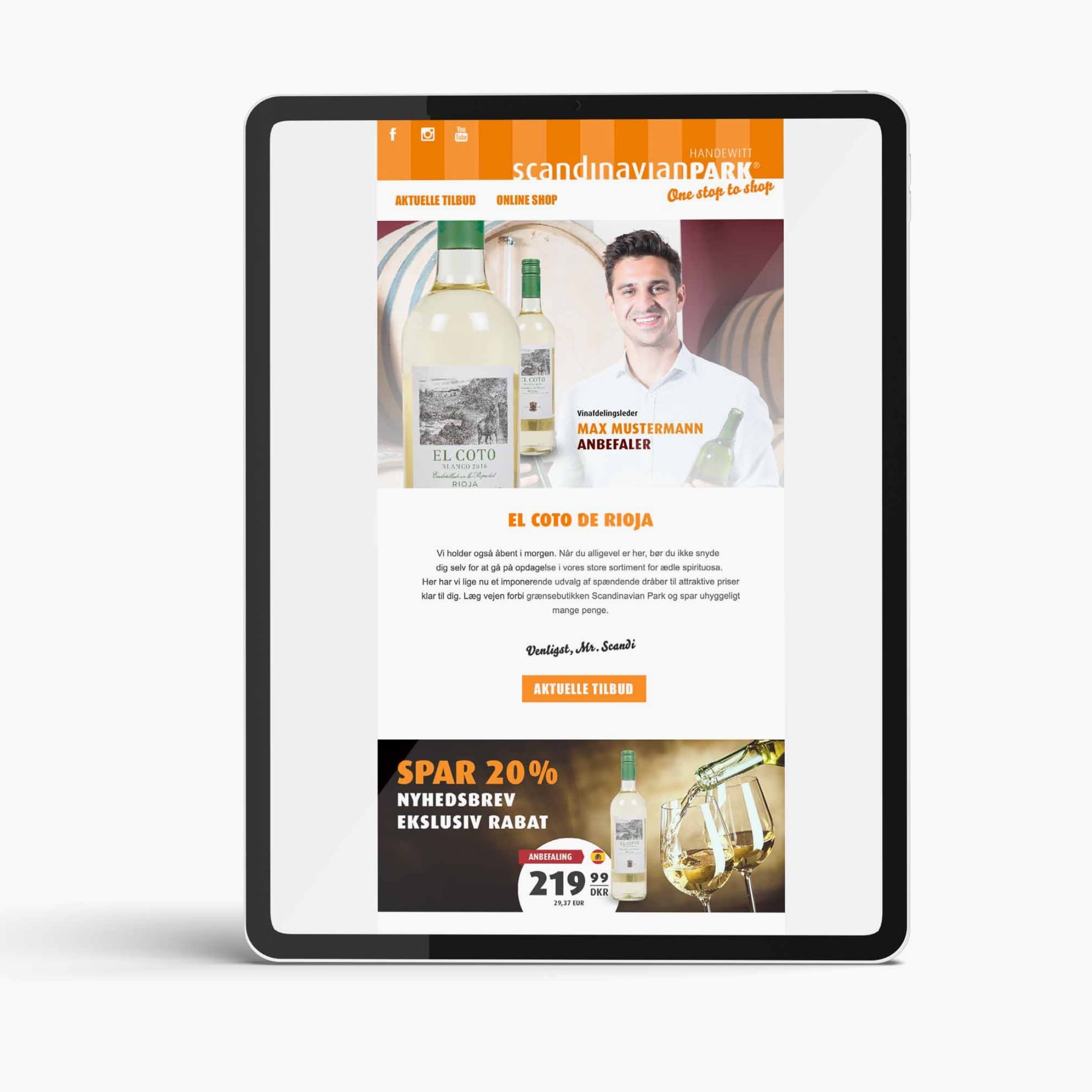 hochzwei_nlmarketing_teaser_02.jpg Scandipark Homepage als Ipad Ansicht