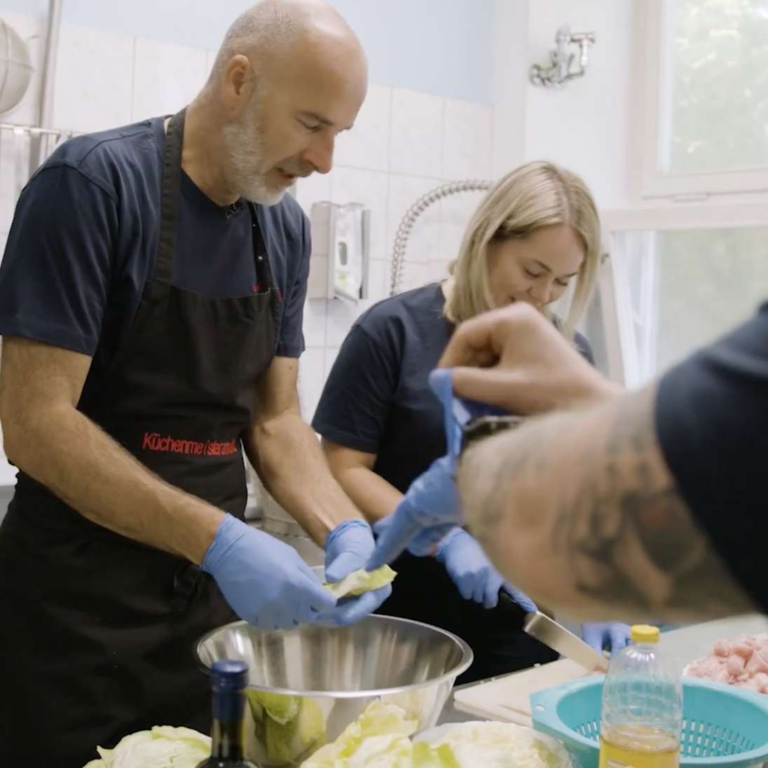 York hilf in einer Großküche.