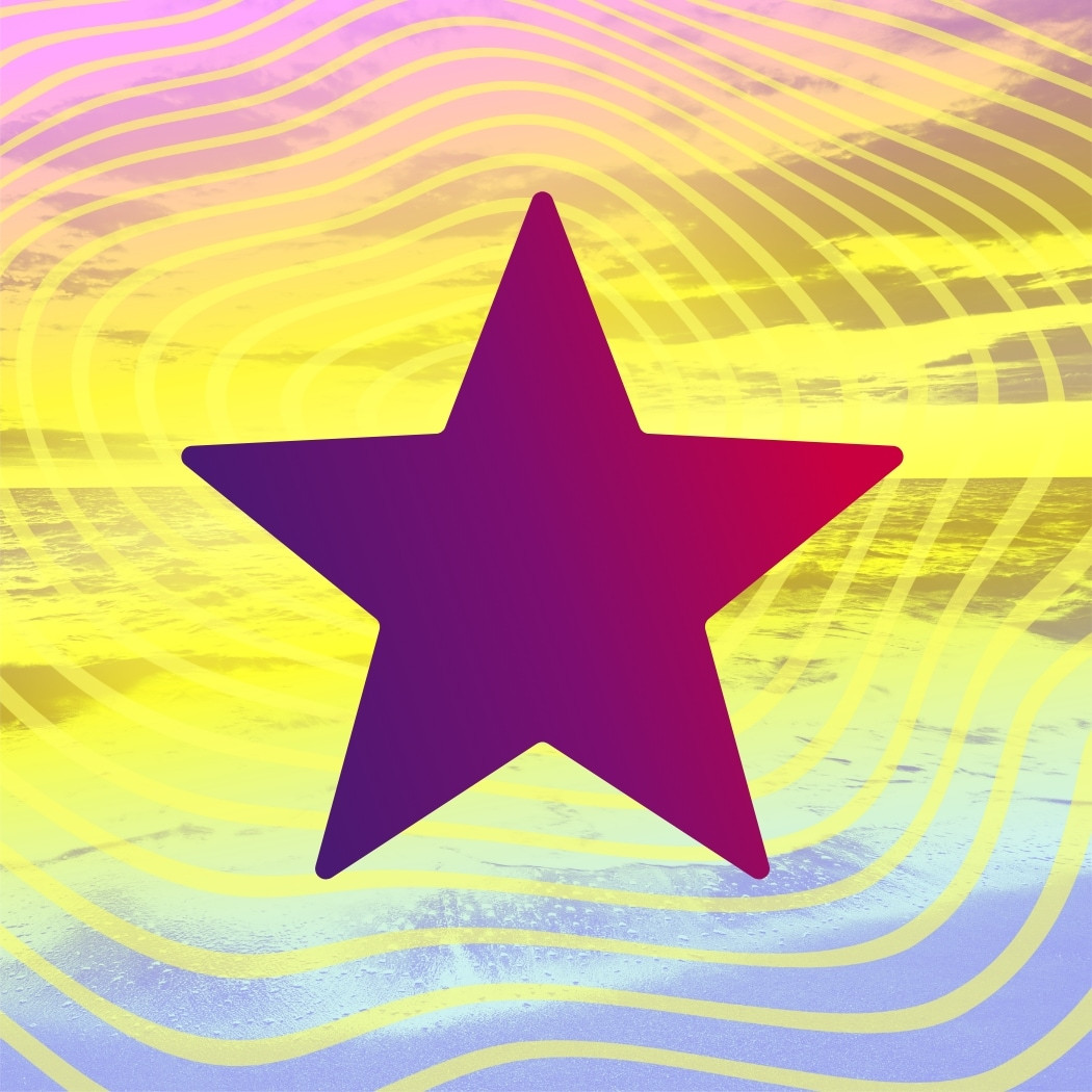 h2_boe_teaser_01.jpg Lila Stern vor gelb-buntem Hintergrund