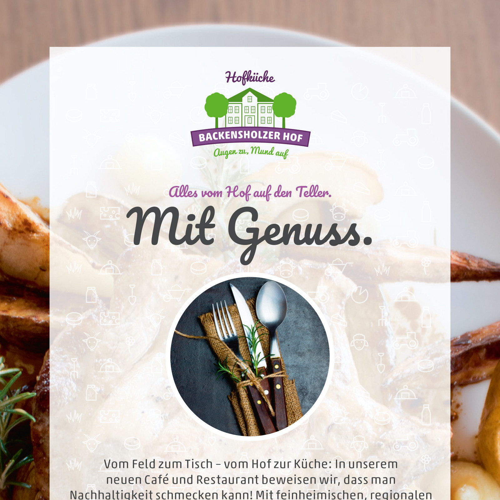 hochzwei_roba_teaser_11.jpg Logo des Backensholzer Hofs, Bild eines Bestecksets und Schriftzug