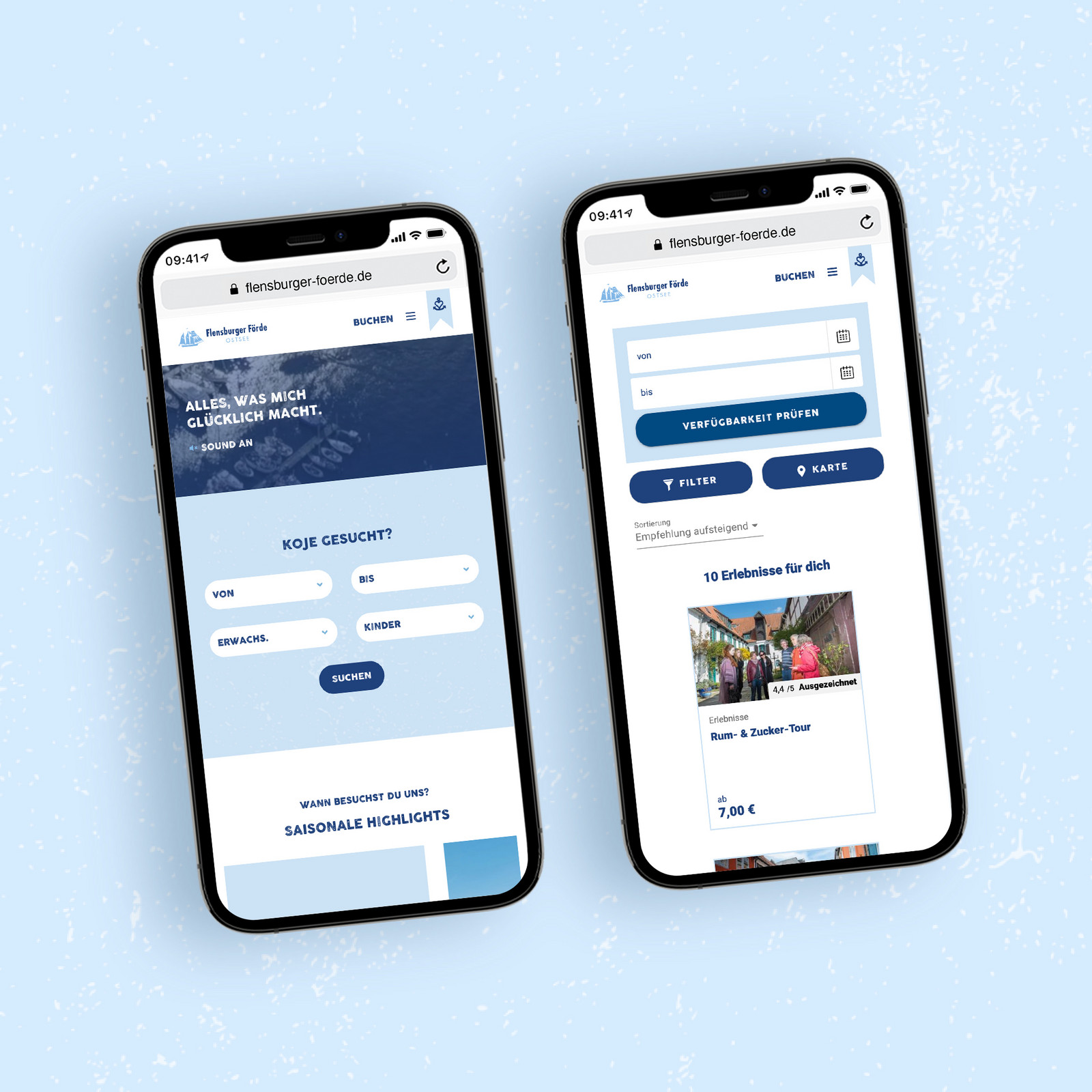 hochzwei_flfj_teaser_02.jpg Zwei flfj Homepages geöffnet auf zwei Handys