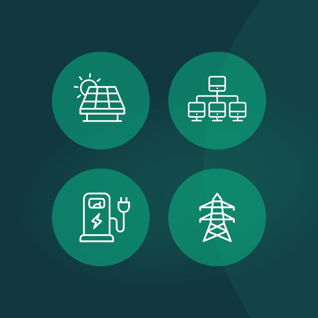 hochzwei_ENPAR_interaktives_Messetool_teaser_01.jpg Vier runde grüne Icons Zum Thema Energie