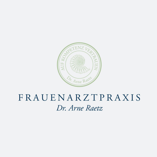 Sprechstunde Rundes Signet mit Text: Auf Kompetenz vertrauen. Frauenarztpraxis Dr. Arne Raetz