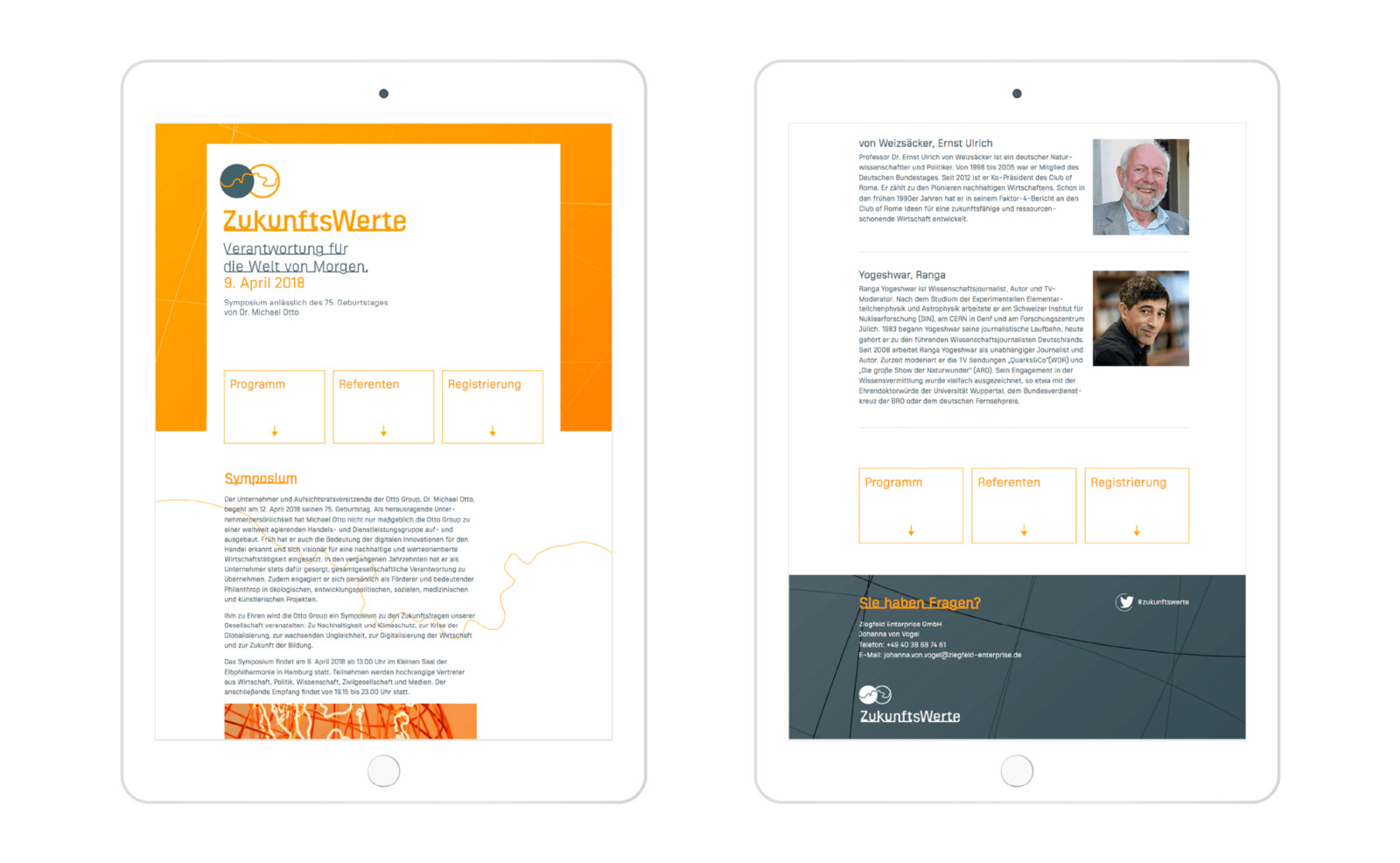 zukunftswerte-09.png Homepagevorschau auf Ipad von Zukunftswerte