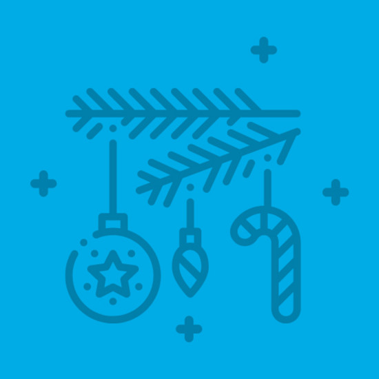 Blaue Kachel mit Tannenzapfen 