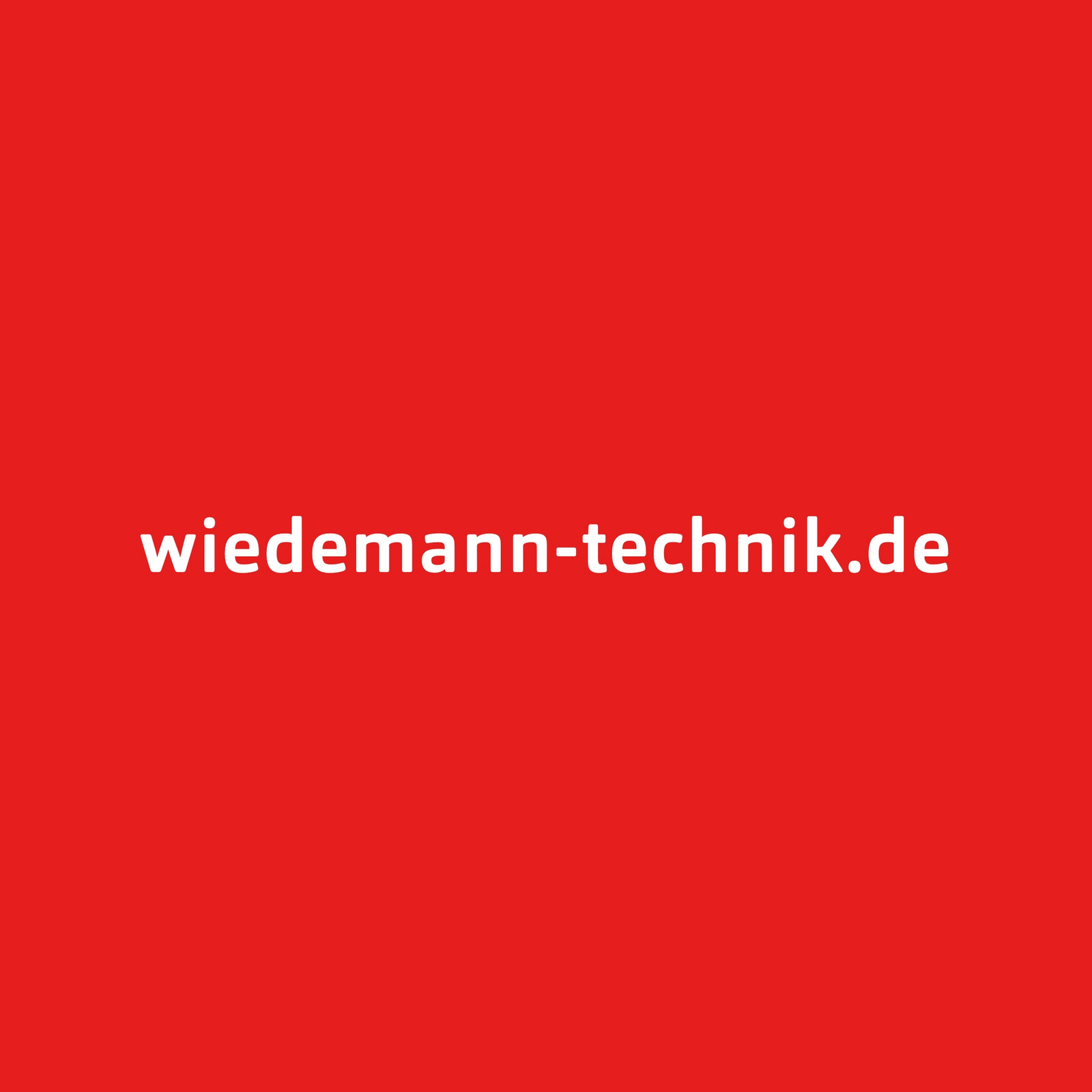 Weide Technik URL auf rotem Hintergrund