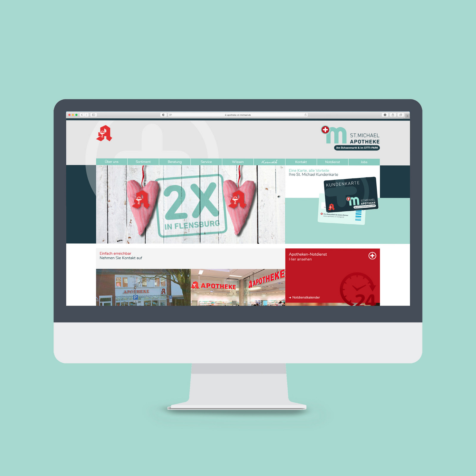 hochzwei_stmi_teaser_02.jpg Homepage Ansicht der St Michael Apotheke in Desktop Version