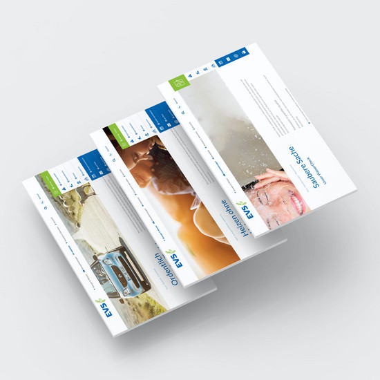 An der Nordseeküste Drei Screenshots der Website der Energieversorgung Sylt