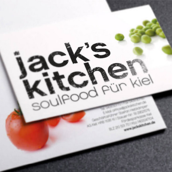 Zu Gast Visitenkarte von jacks Kitchen