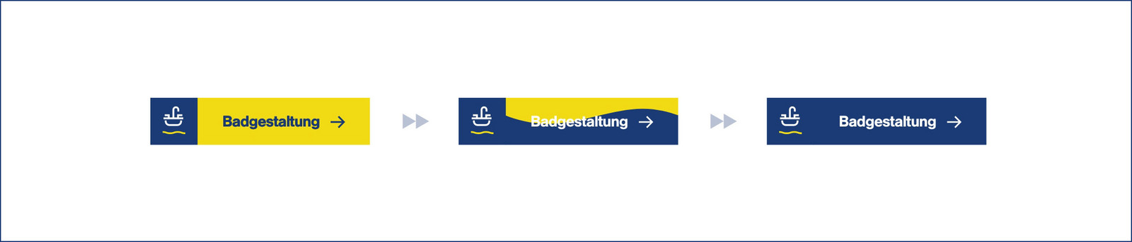 hochzwei_Internetauftritt_GWT_teaser_05.jpg Drei gelbe und blaue Logos mit der Aufschrift Badgestaltung