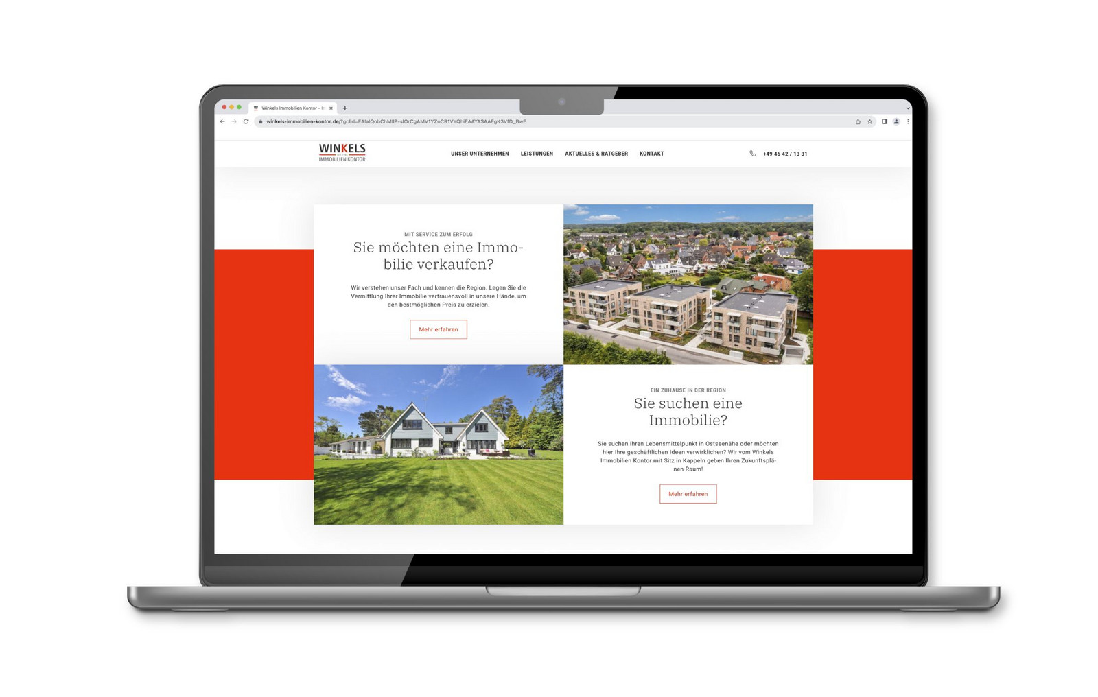 Die neue Seite nach dem Relaunch.