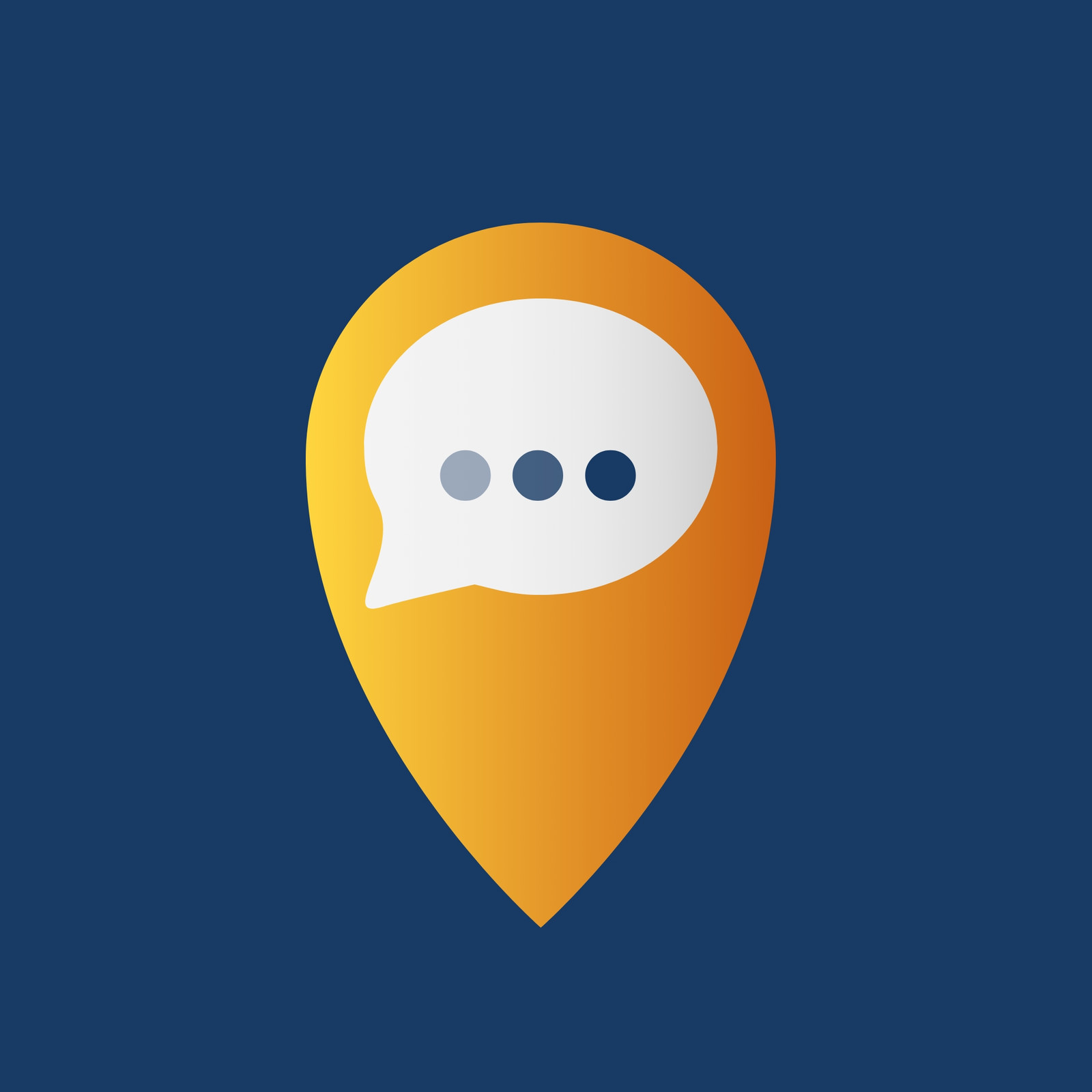 hochzwei_reisereporter_teaser_01.jpg Orangefarbenes Verortungsicon mit weißer Sprechblase mit drei blauen Punkten