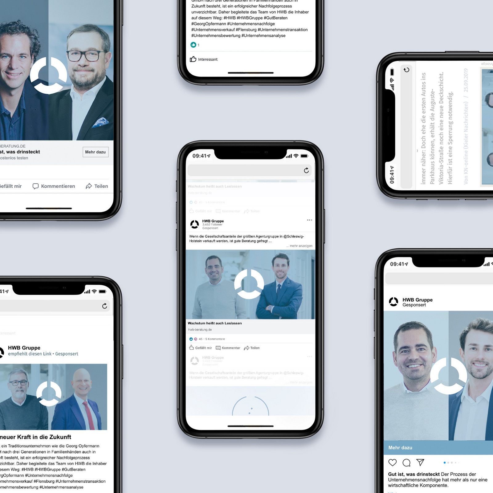 hochzwei_hwbu_teaser_05.jpg Facebookbeiträge der HWB Gruppe in sechs mobilen Ansichten