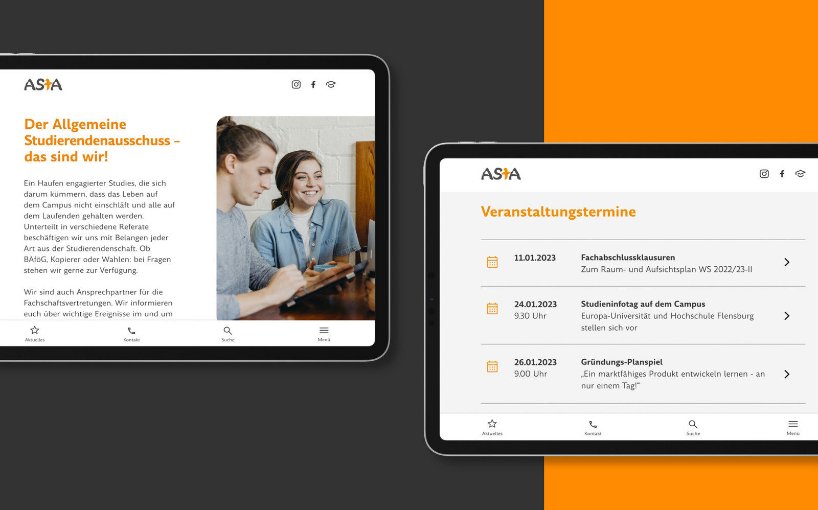 h2_Asta_Teaser_06.jpg Einblicke in die neue Website auf Tablet