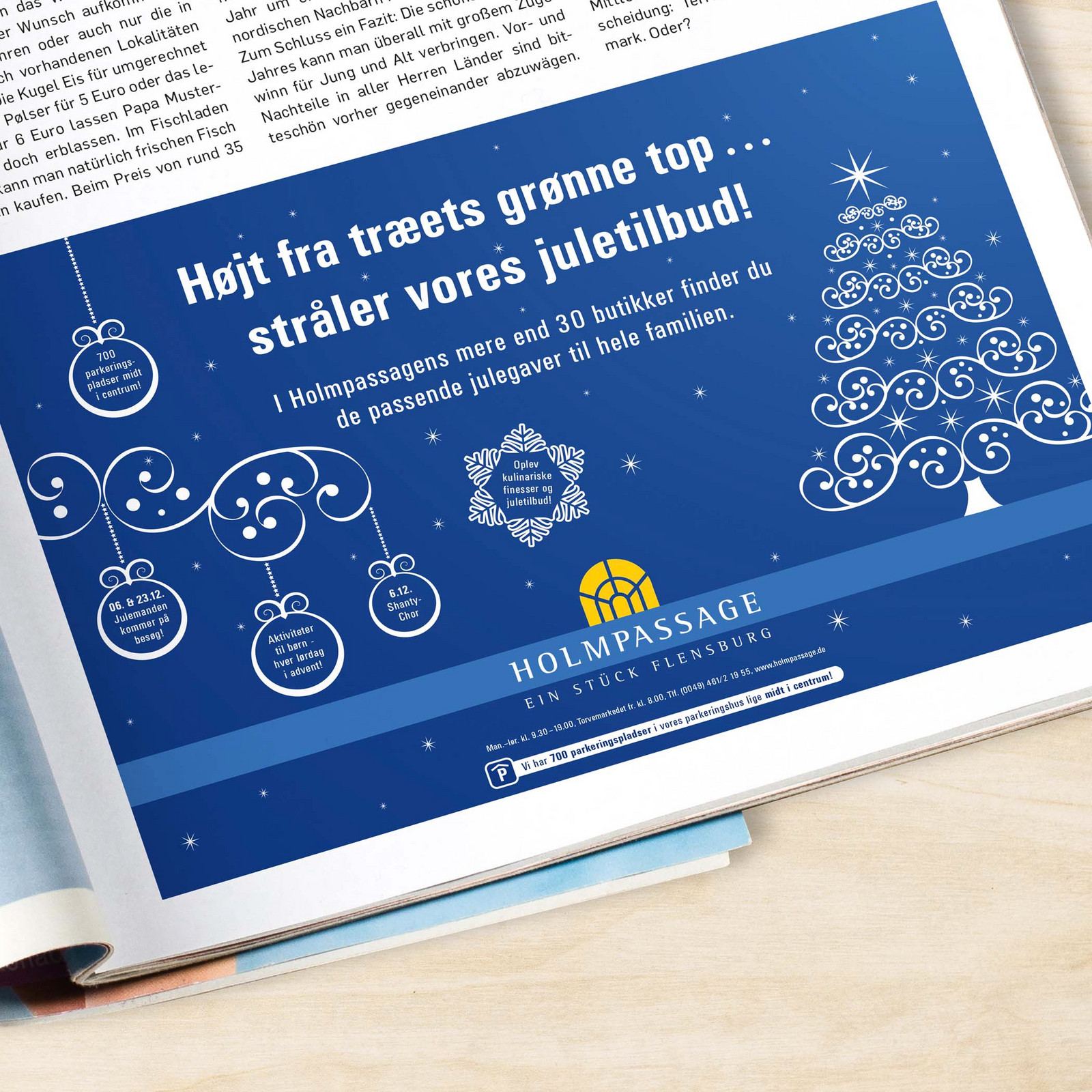 hochzwei_holmpassage_teaser_08.jpg Werbung in der Zeitung für die Holmpassage in Flensburg