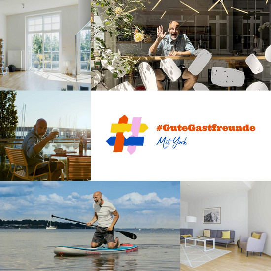 Bewegte Urlaubstipps Bildercollage von GuteGastfreunde mit York und Kubikmeter