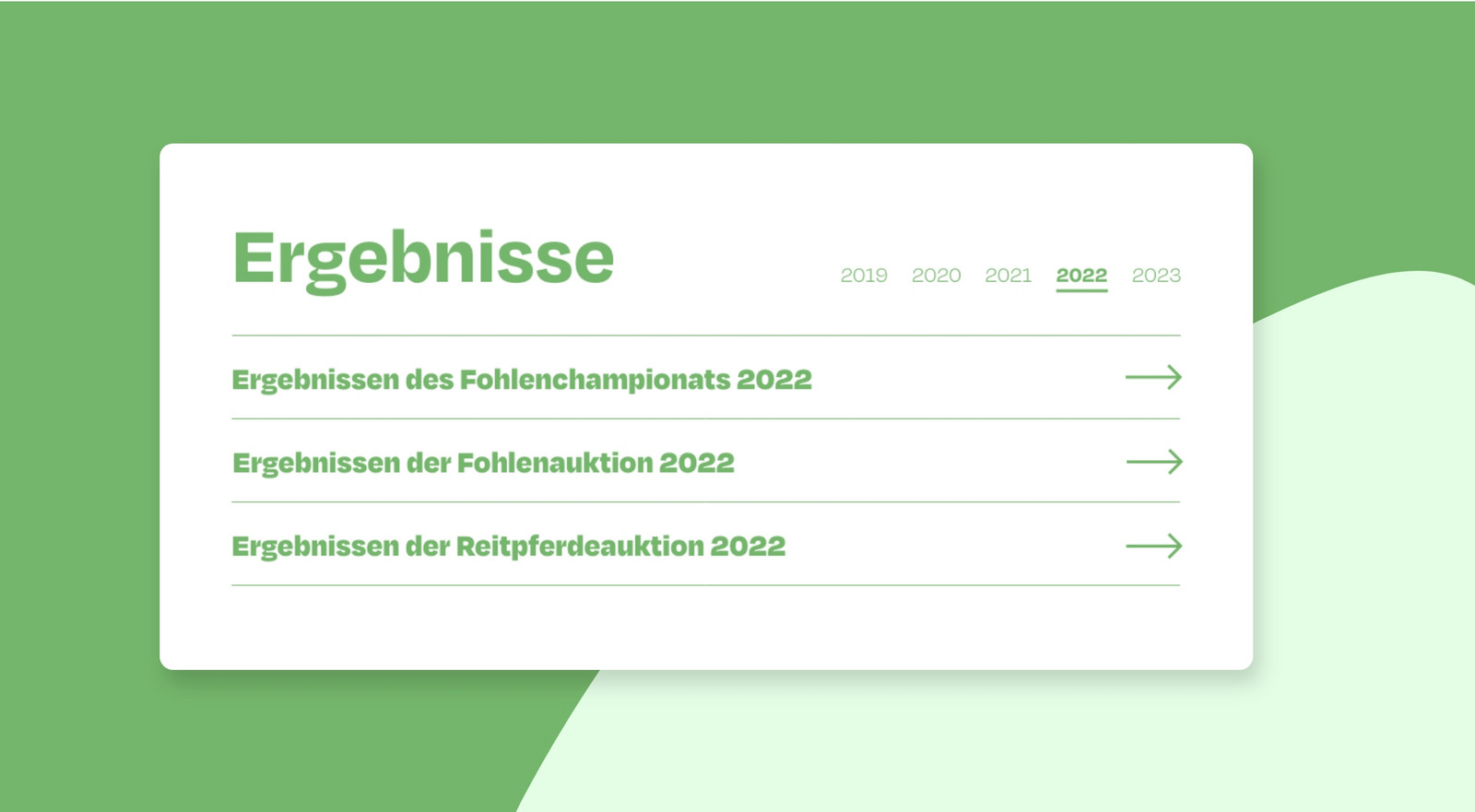 h2_PSVI_teaser_10.jpg Darstellung des neuen Designs für die Ergebnistabelle verschiedener Kategorien, die sich aufklappen und nach Jahren sortieren lässt.