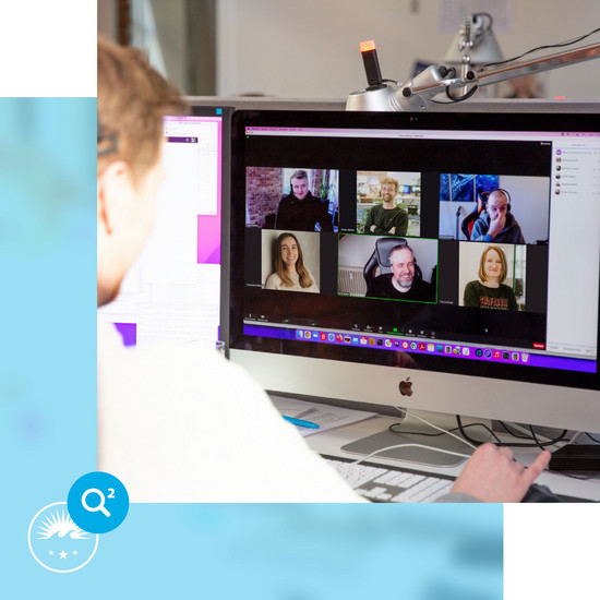 Gruppendynamik Ein Zoom Call bei Hochzwei