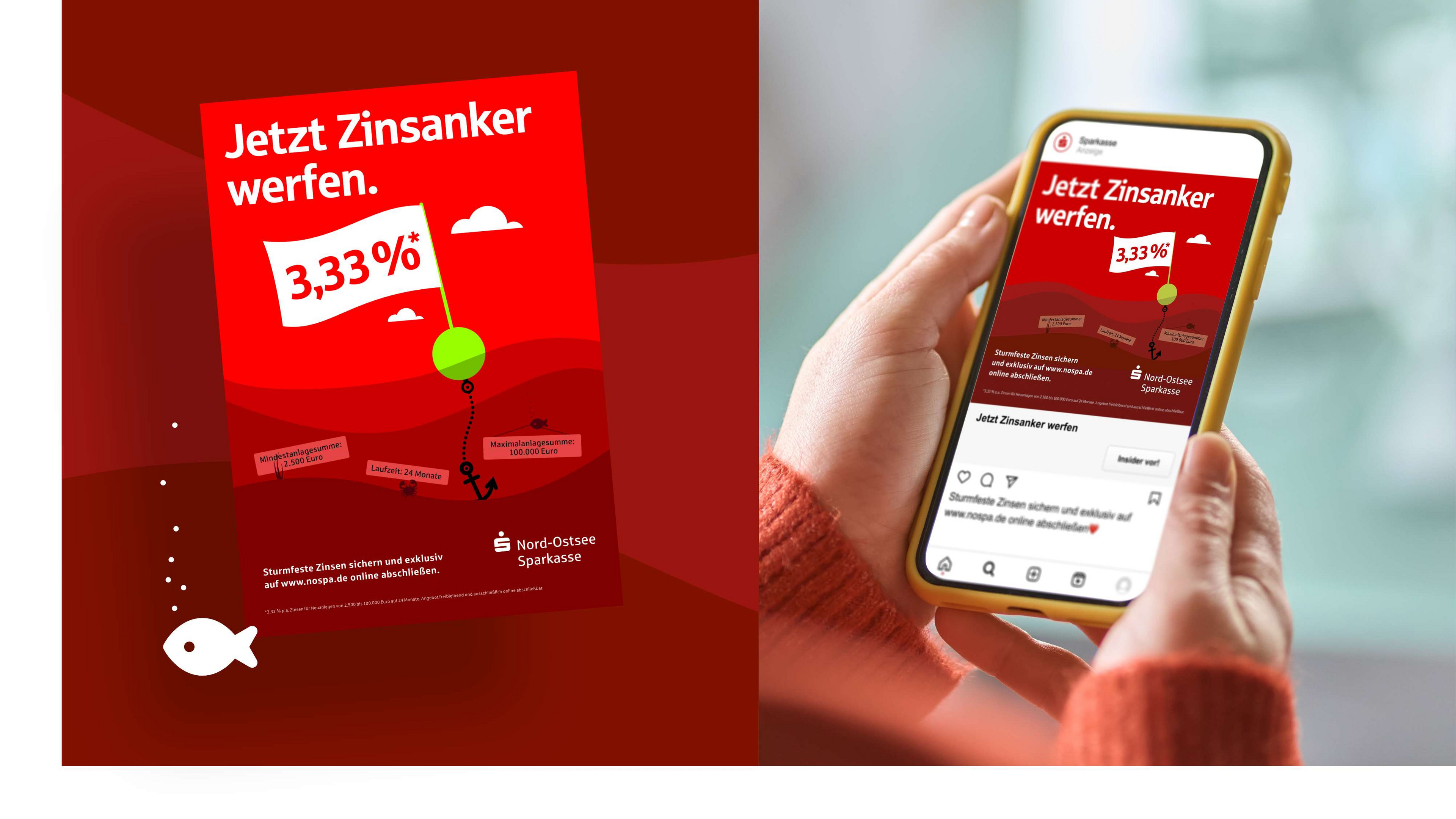 Das neue Plakat der Kampagne links, rechts die Kampagne auf Social Media