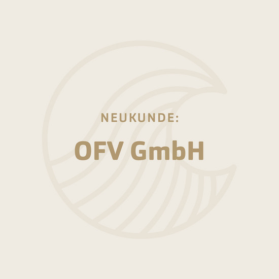 Beige Kachel für Neukunde OFV GmbH