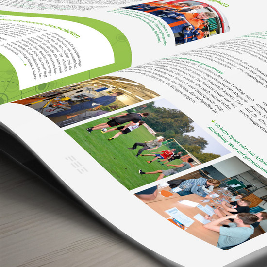 Nahaufnahme eines Zeitschriftenartikels