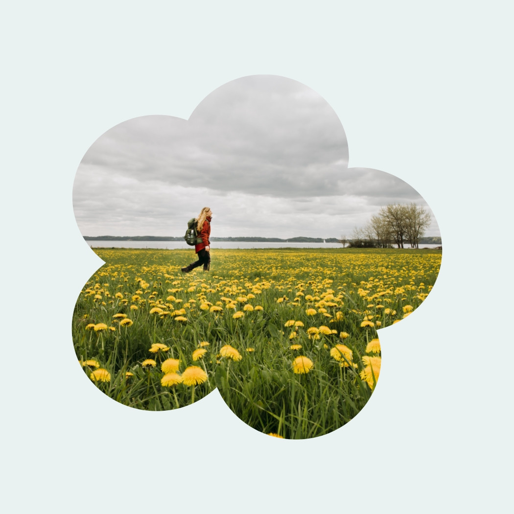 hochzwei_sfle_teaser_03.jpg Eine Person auf einer Blumenwiese