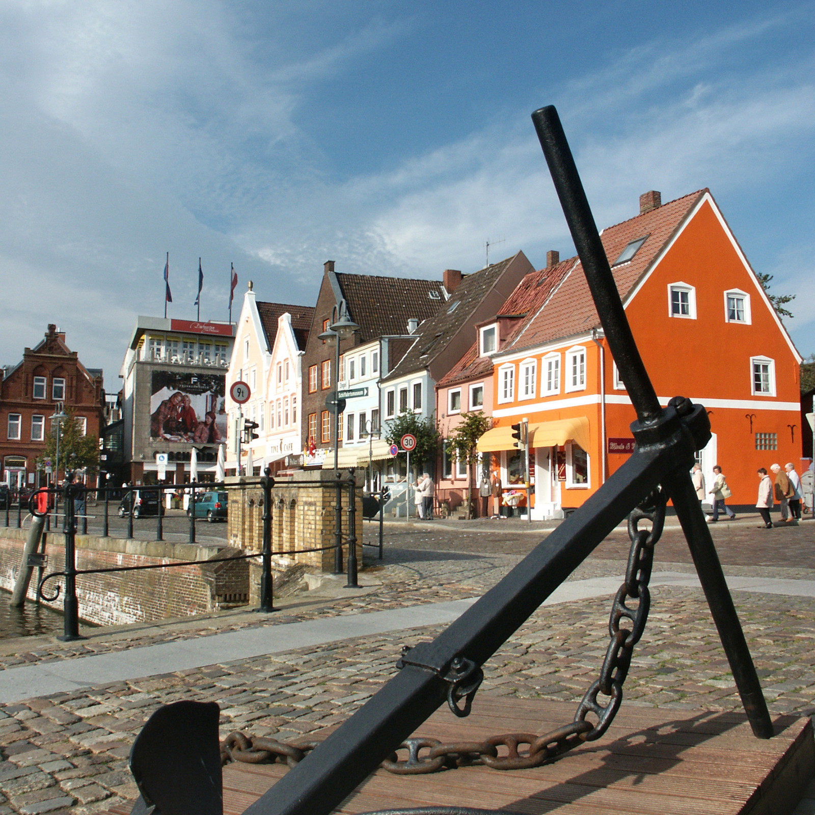 Blick auf den Husumer Hafen