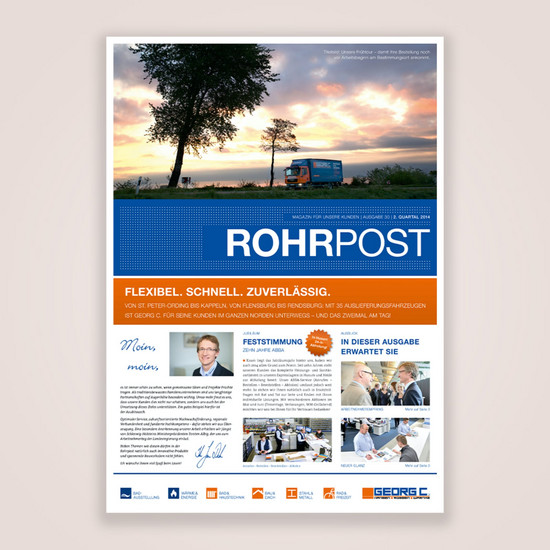 Vorderseite der Rohrpost