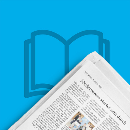 Anschnitt eines Zeitungsartikels mit dem Titel Förderverein startet neu durch