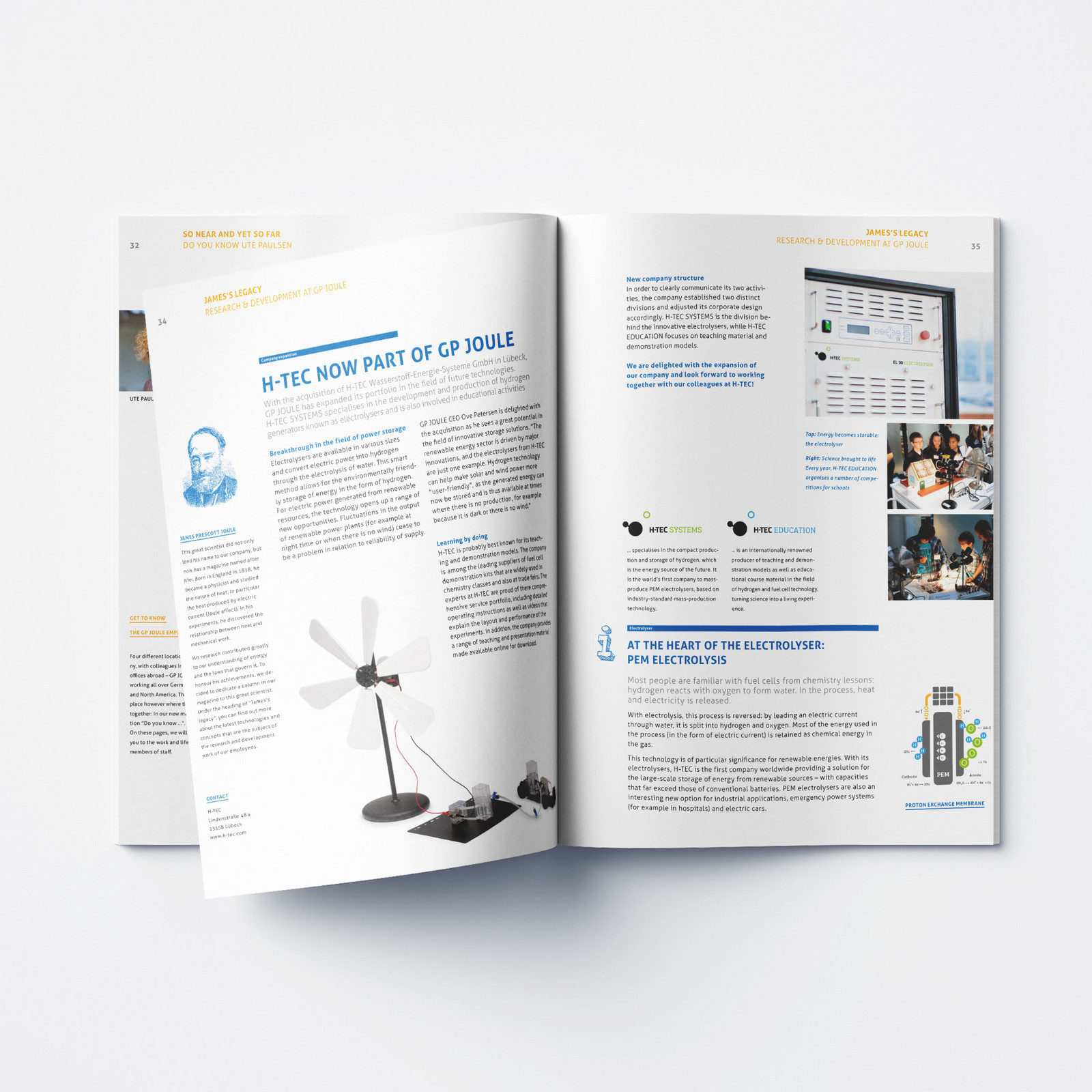 hochzwei_gpjoule_teaser_09.jpg Ein aufgeklapptes Magazin von GP Joule