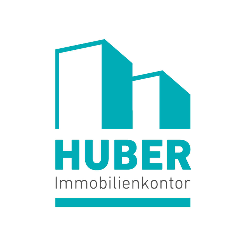 hochzwei_hubi_teaser_02.jpg Huber Immobilienkontor Logo mit zwei blauen Häusern